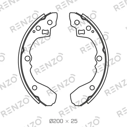 Колодки барабанные RENZO RZ056