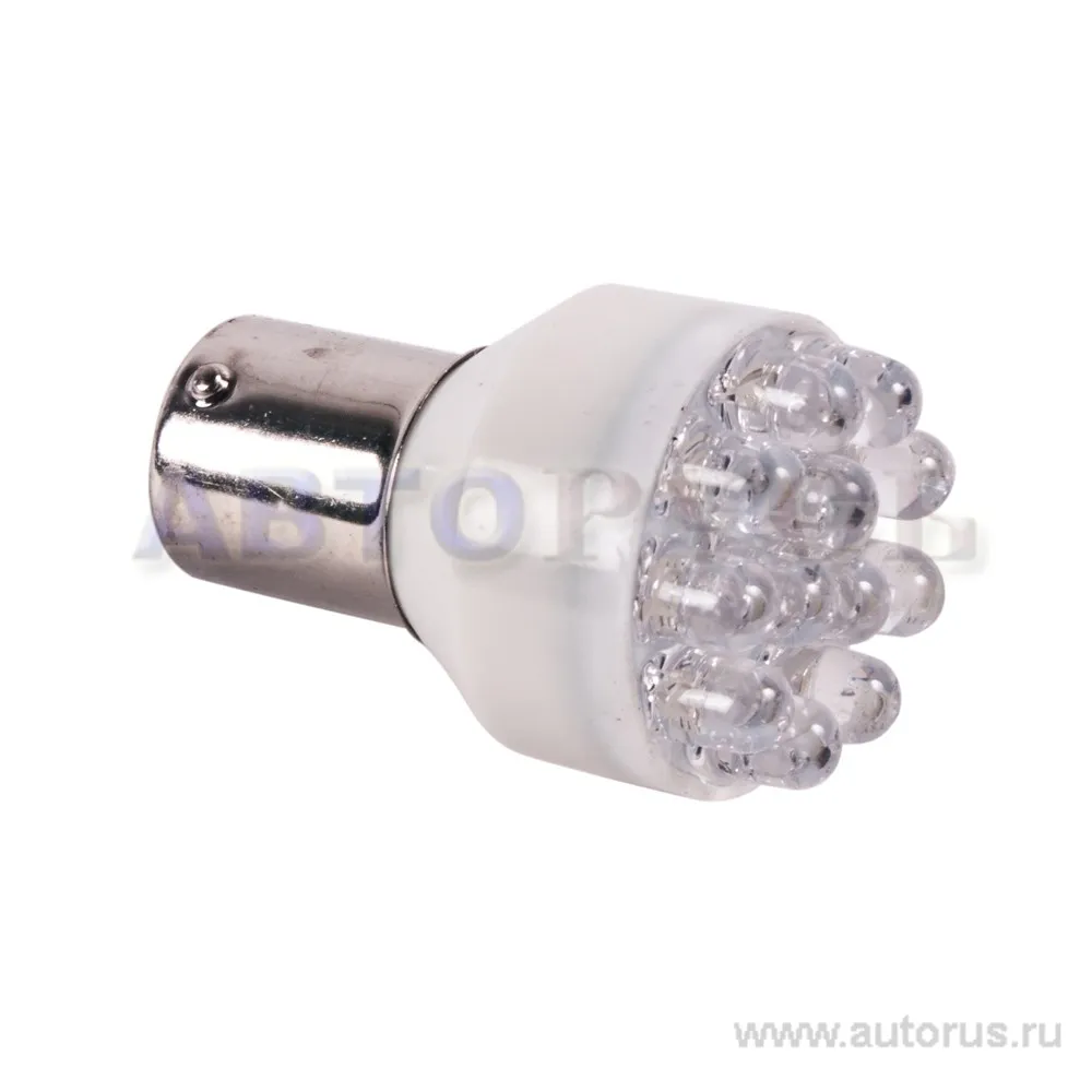 Лампа светодиодная 12V P21W 25W BA15s Маяк 1 шт. картон 12T25-W12LED