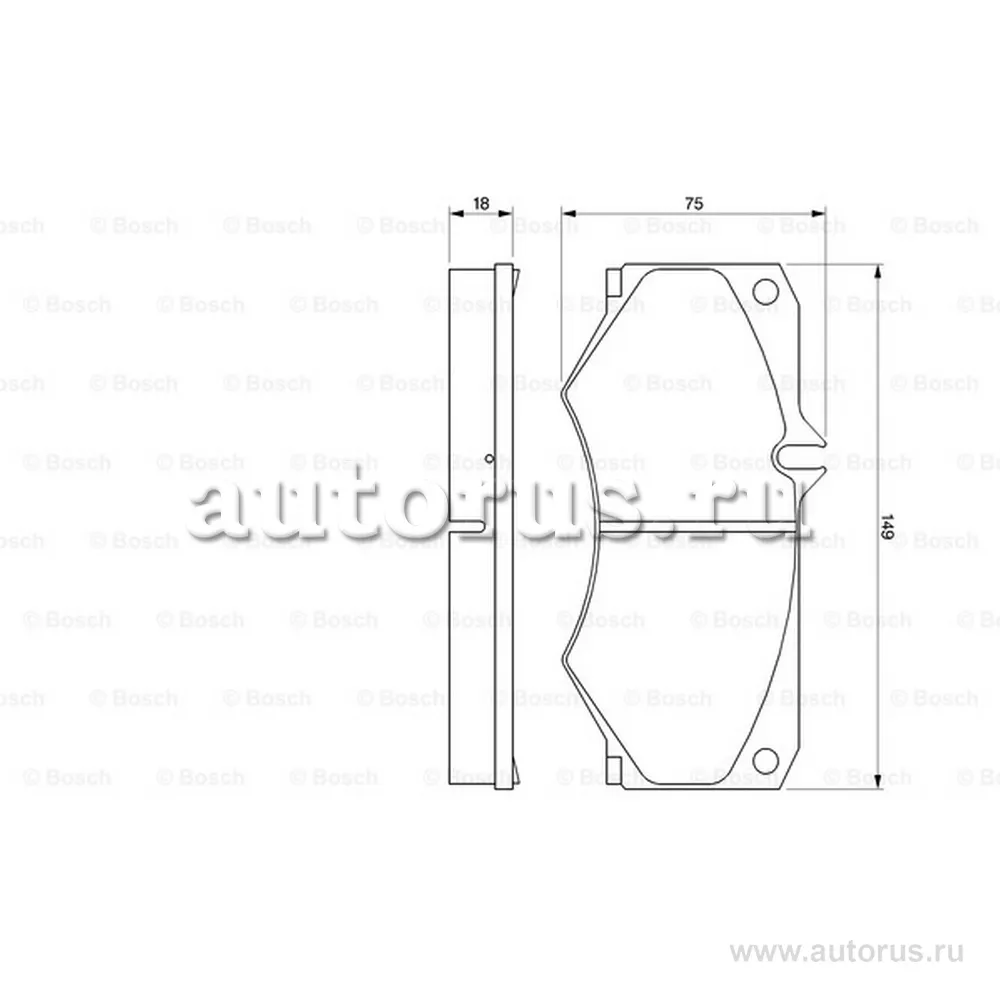 Колодки тормозные передние BOSCH 0 986 467 841