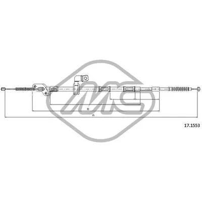 Трос ручника TOY RAV4 5DOORS SX L Metalcaucho 83517