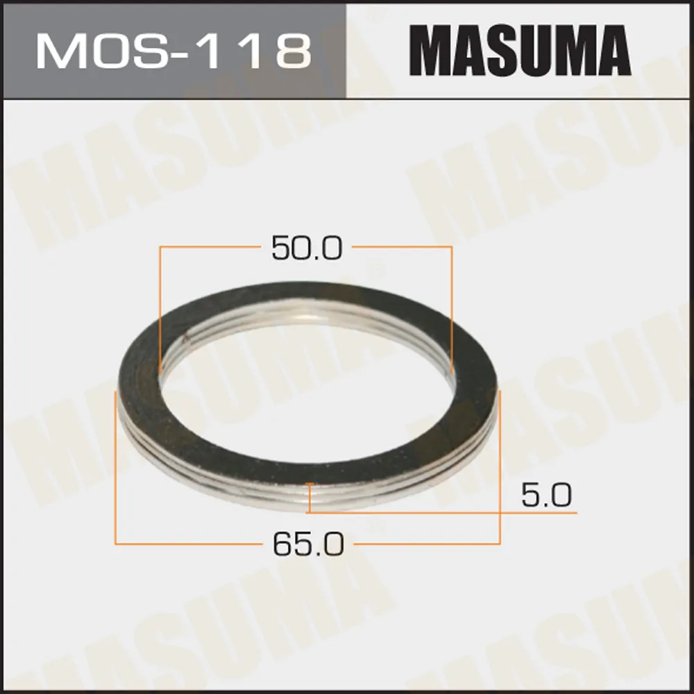 Кольцо глушителя 50 х 65 MASUMA MOS-118