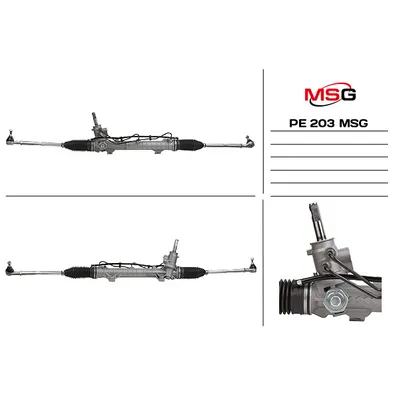 Рейка рулевая MSG PE 203