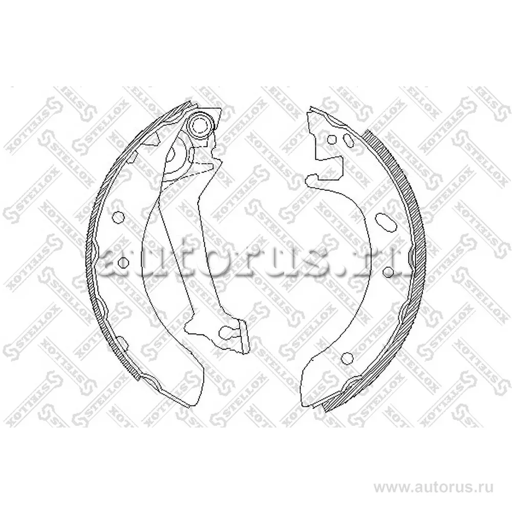 Колодки барабанные Ford Mondeo 1.6i/ STELLOX 523 100-SX