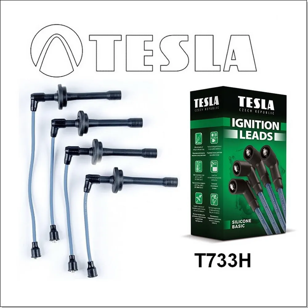 Провода высоковольтные для а/м УАЗ 3741 дв.4091 силикон TESLA T733H