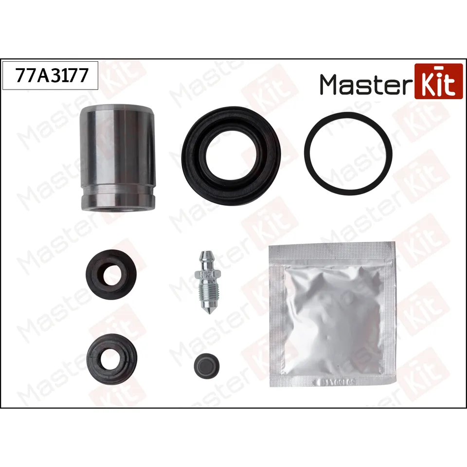 Ремкомплект суппорта KIA SOUL 09- (с поршнем) MASTERKIT 77A3177