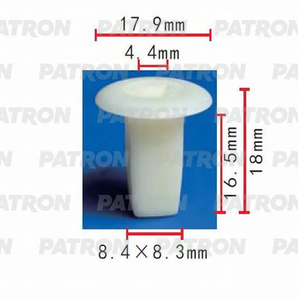 Клипса пластмассовая Alfa Romeo, Fiat, Infiniti, Lancia, Lexus, Mitsubi PATRON P370479
