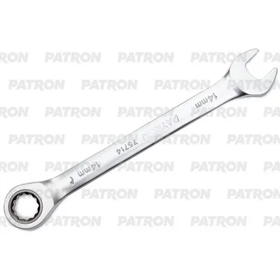 Ключ комбинированный трещоточный, 14 мм PATRON P-75714