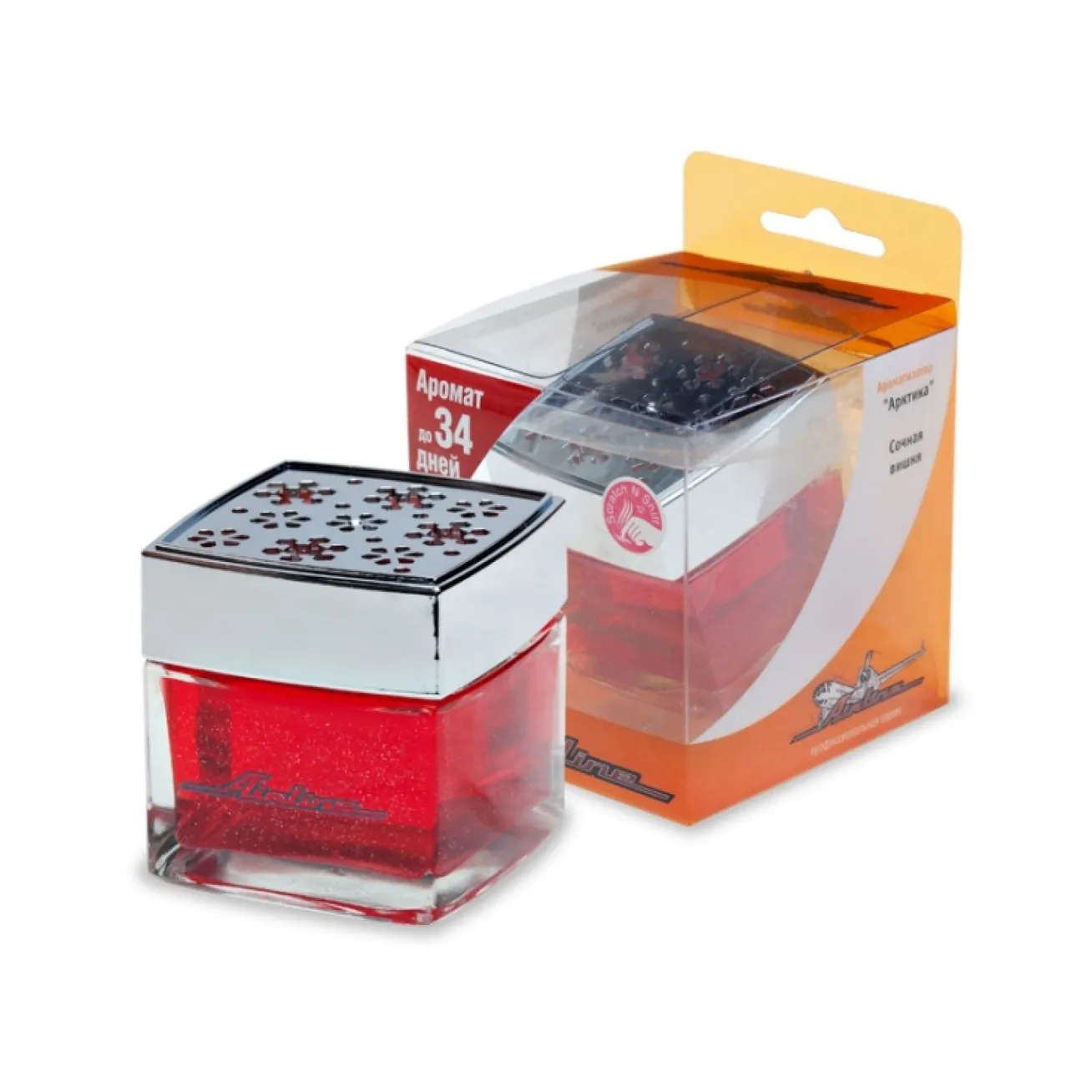 Ароматизатор банка Арктика сочная вишня (красный цвет) AIRLINE AF-A02-SC