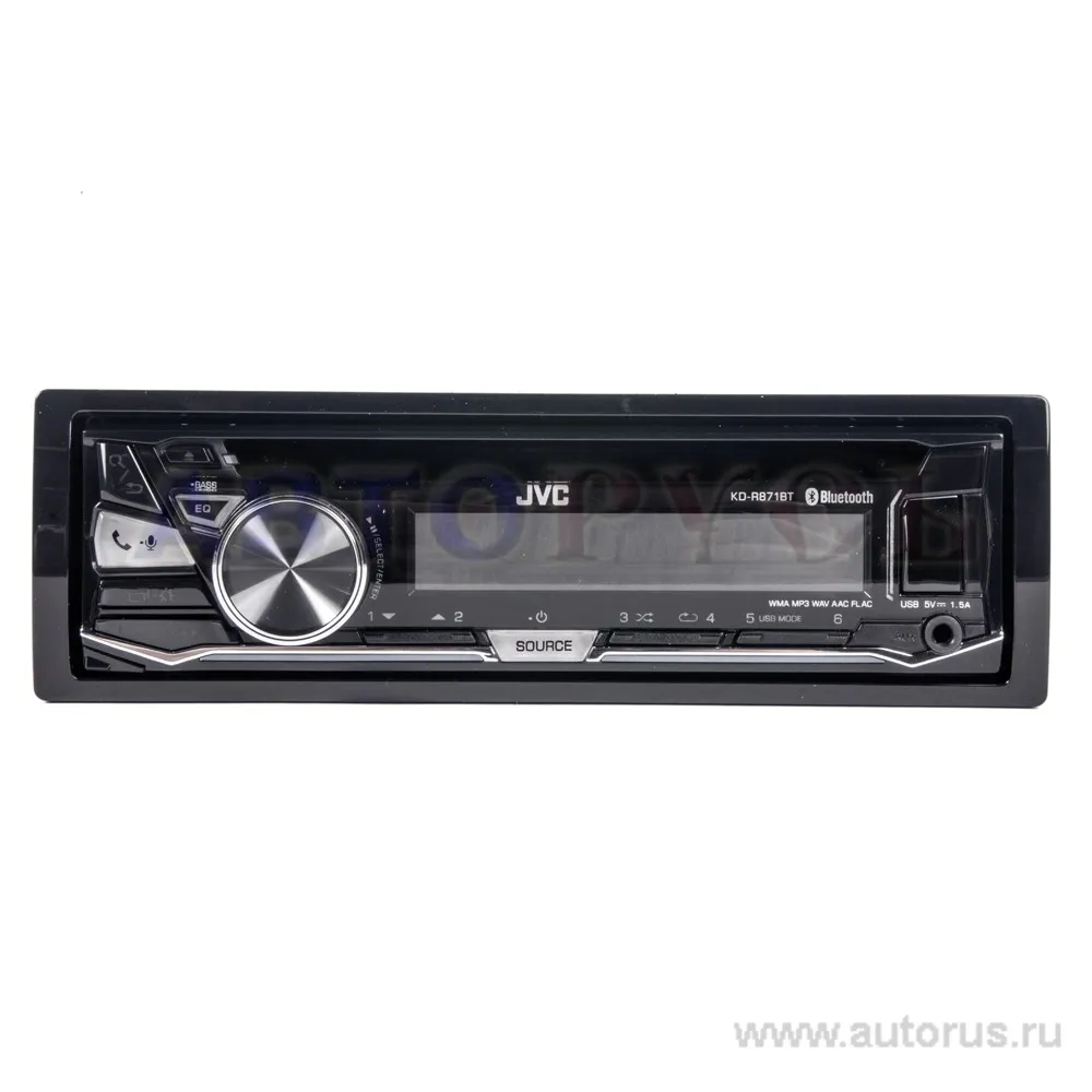Проигрыватель CD,MP3 JVC KD-R871, 4x50вт, USB, bluetooth