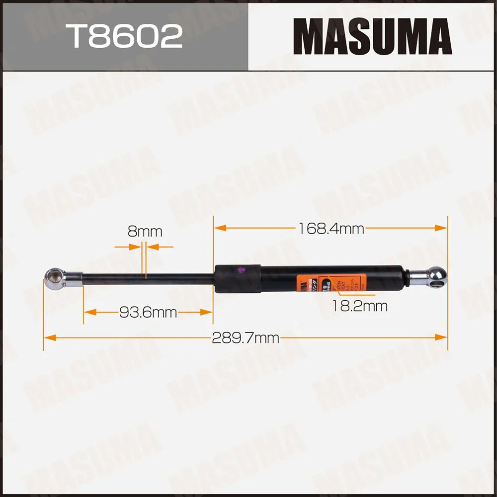Упор газовый багажника MASUMA L2897mm (140) MASUMA T8602