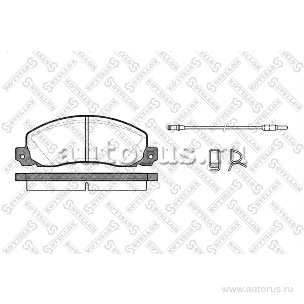 Колодки диск. п. с антискр. пл. Renault STELLOX 213002B_SX
