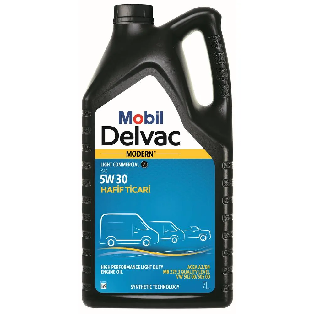 Масло моторное MOBIL Delvac Modern 5W-30 полусинтетическое 7 л LIGHT COM T 157378