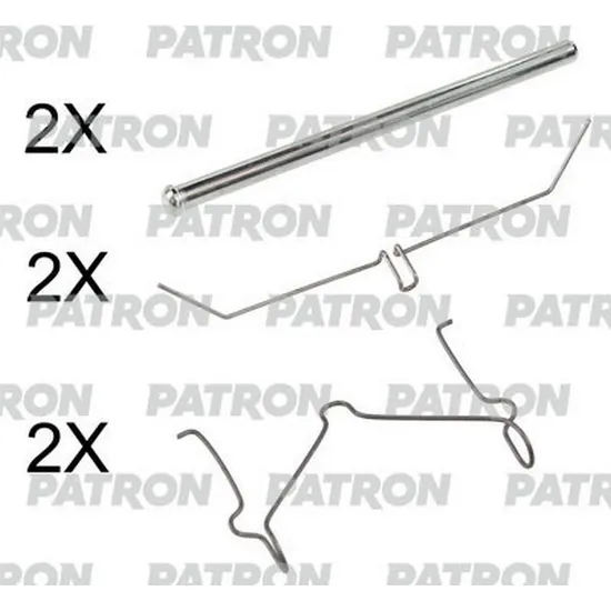 Комплект монтажный тормозных колодок дисковых TOYOTA: LAND CRUISER 4.0 TD 4X4/4.2 TD/4. PATRON PSRK1109