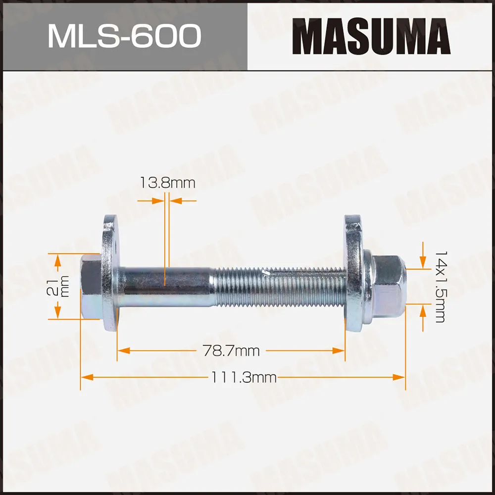 Болт эксцентрик INFINITI QX80 13- MASUMA MLS600