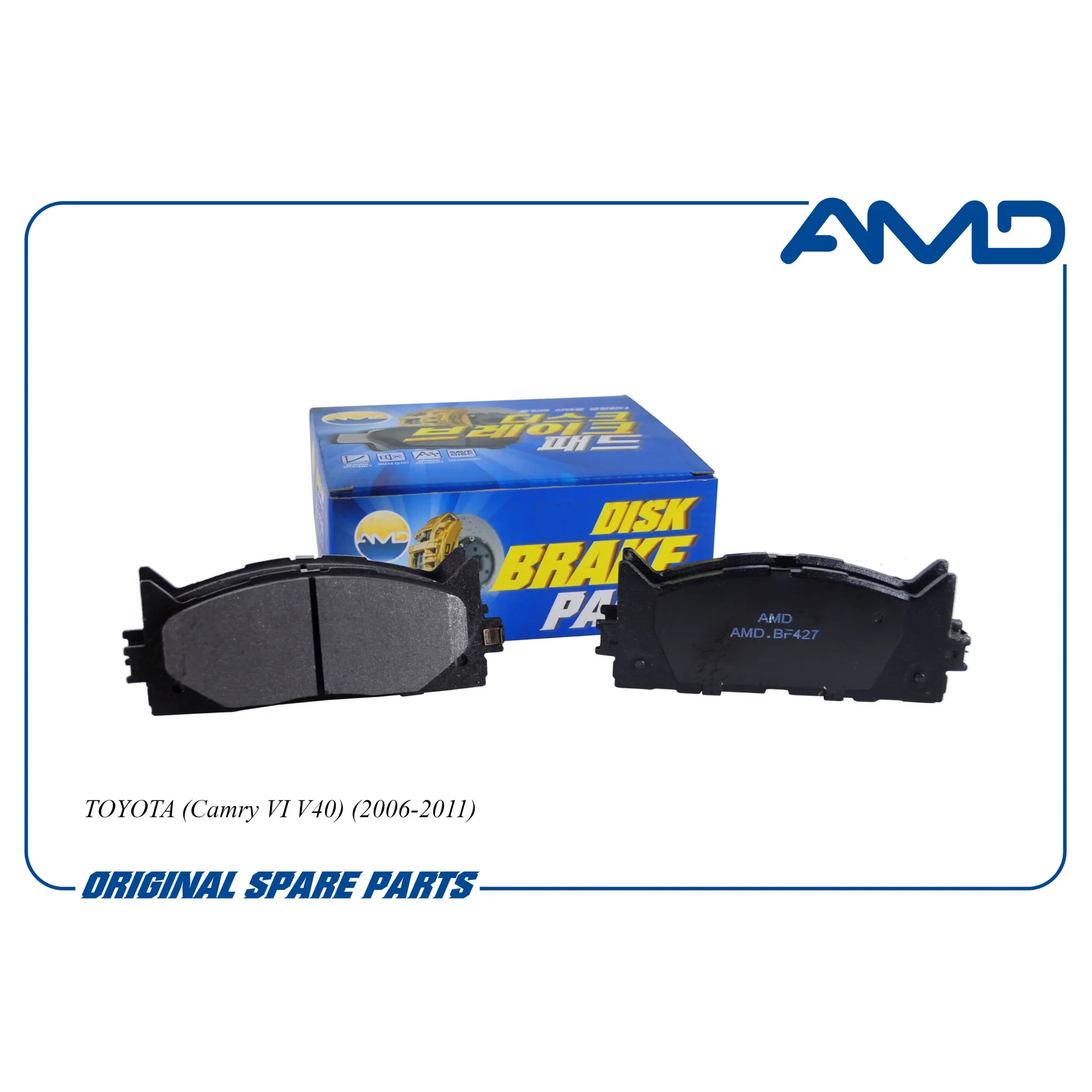 Колодки передние TOYOTA Camry/RAV4 2.0/2.4L all 06-> AMD AMD.BF427