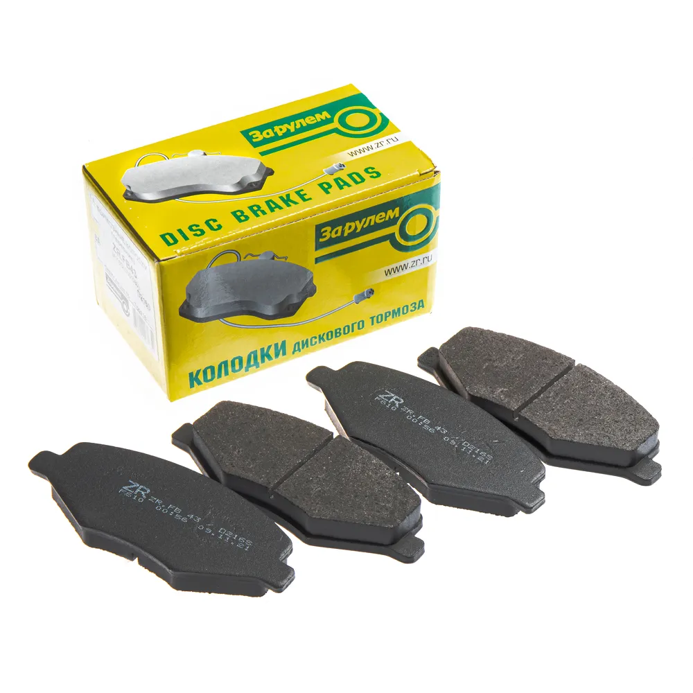 Колодки тормозные передние /D216S/A116GN3501080 CHERY Amulet 03..., Tiggo 08 За Рулем ZR.FB43