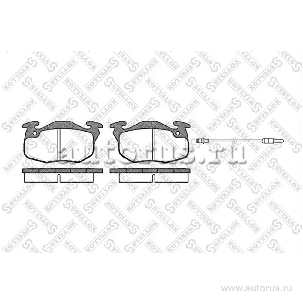 Колодки дисковые п. Peugeot 205