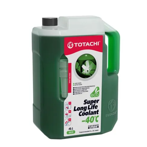 Антифриз TOTACHI Super LLC Green G11 готовый -40C зеленый 4 л 4589904520532