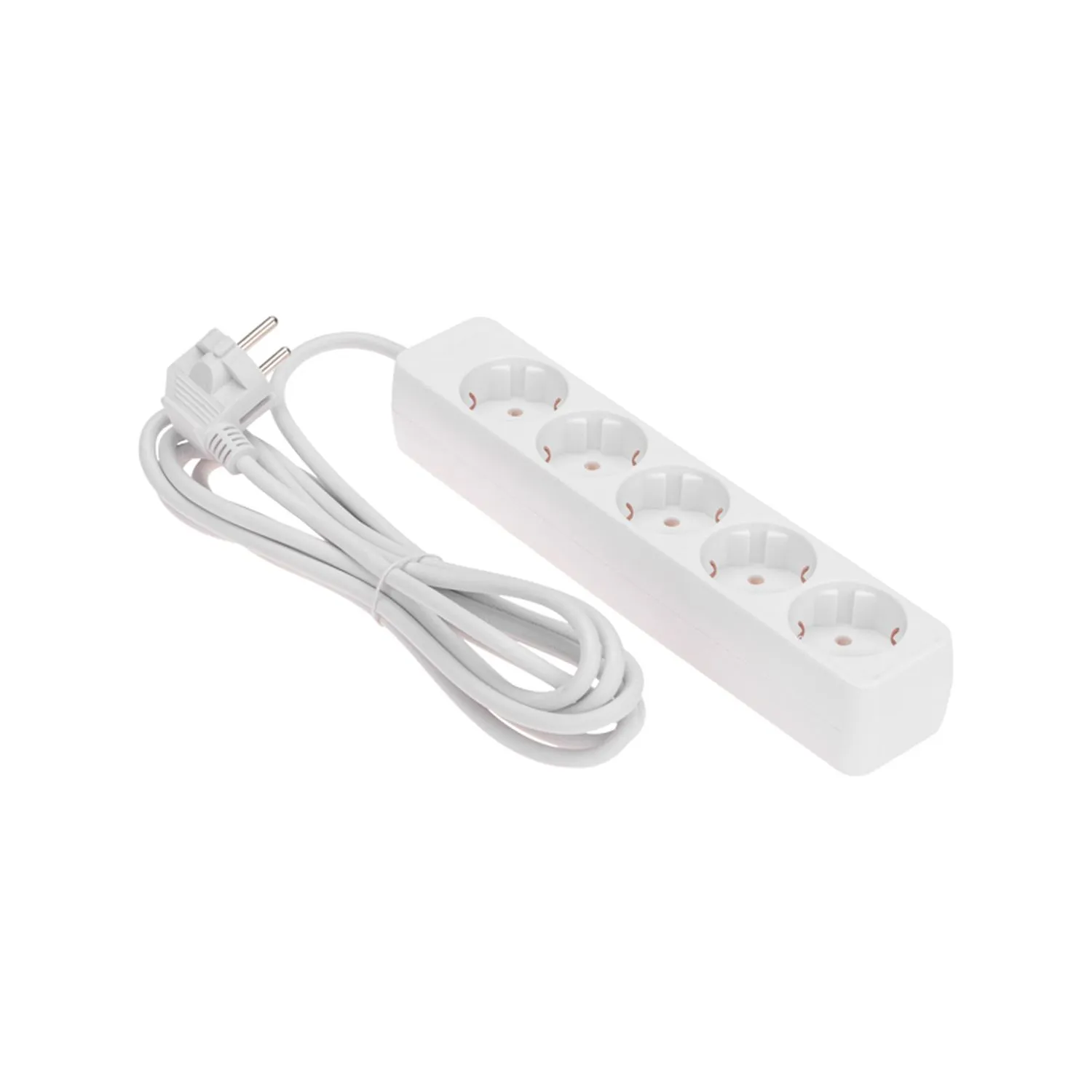 Удлинитель 5 гнезд, 3м, 3х0,75мм?, с/з, белый PROconnect 13-4212