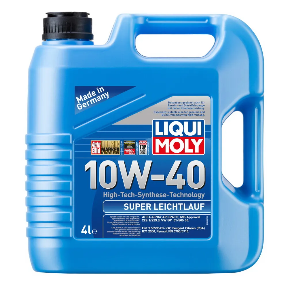 Масло моторное LIQUI MOLY Super Leichtlauf 10W-40 полусинтетическое 4 л 1916 / 9504