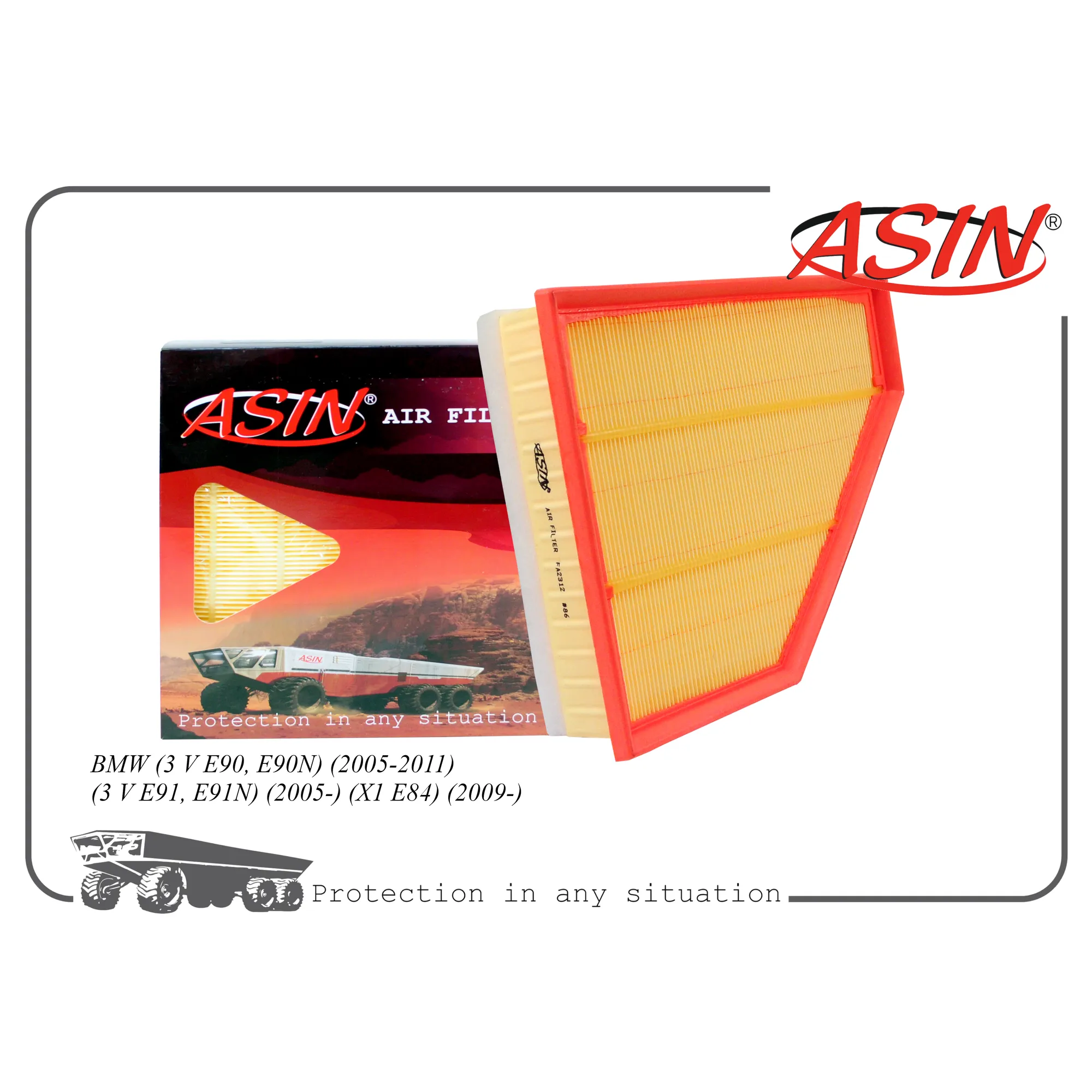 Фильтр воздушный 13717797465/ASIN.FA2312 ASIN ASINFA2312