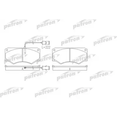 Колодки тормозные дисковые передн IVECO: Daily I 89- PATRON PBP709
