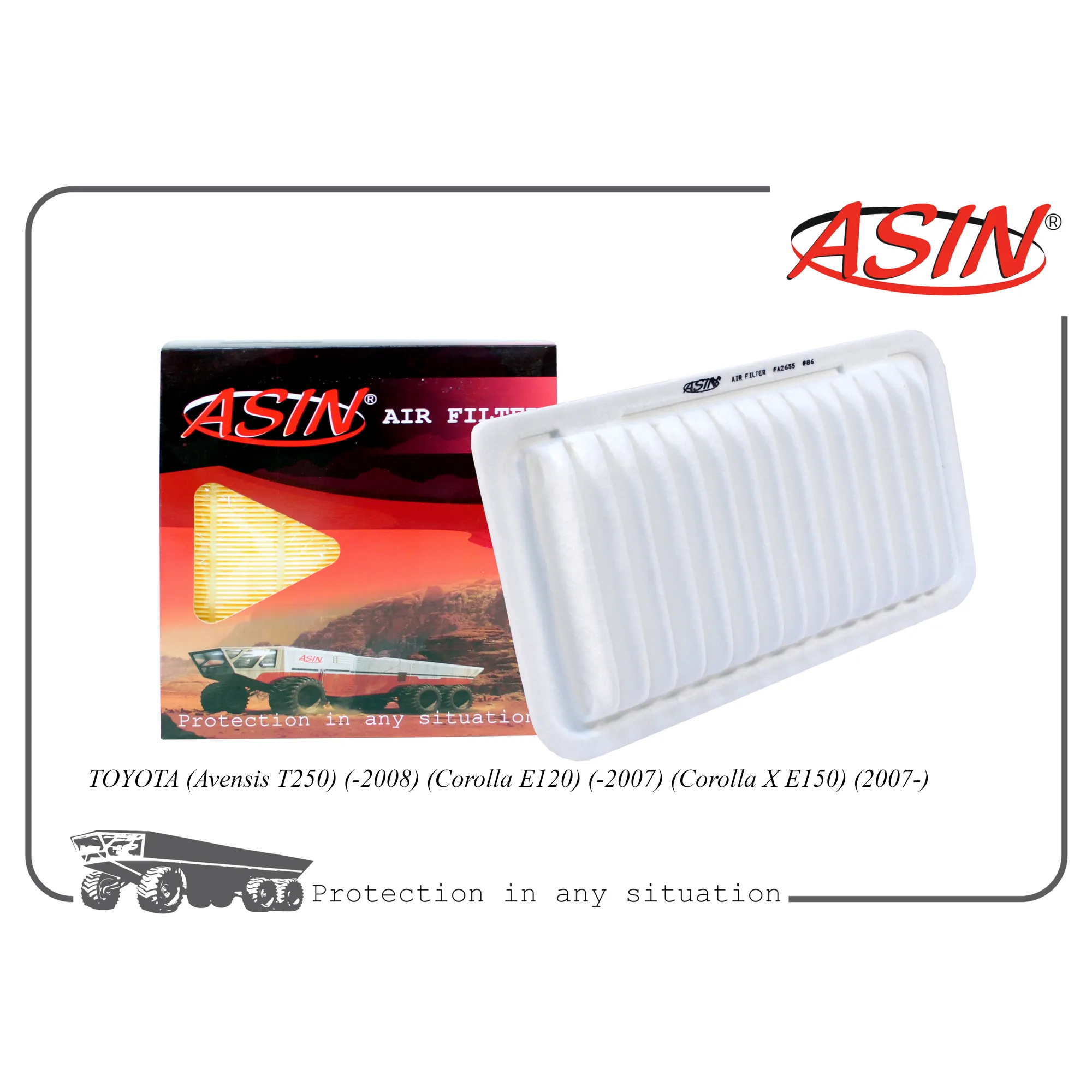 Фильтр воздушный 17801-22020/ASIN.FA2655 ASIN ASINFA2655