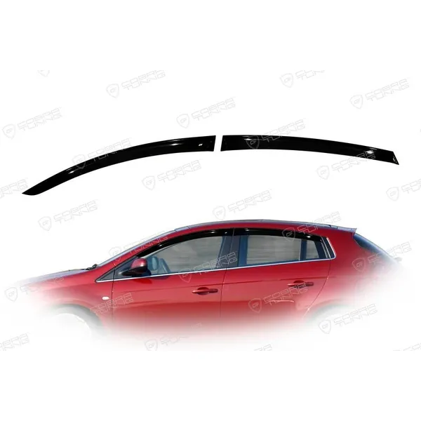 Дефлектора на окна Fiat Bravo Hb 2007 деф.окон Cobra Tuning F20207