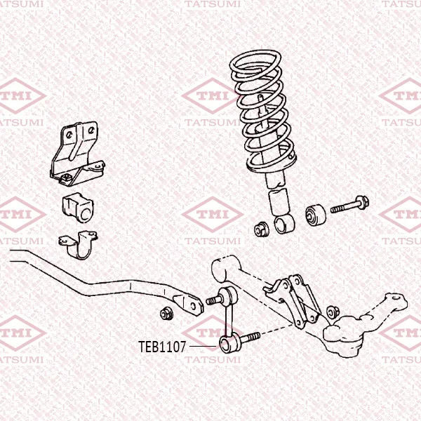 Тяга стабилизатора передняя L/R TOYOTA Altezza/Chaser/Cresta/Crown/Mark II/Verossa TATSUMI TEB1107