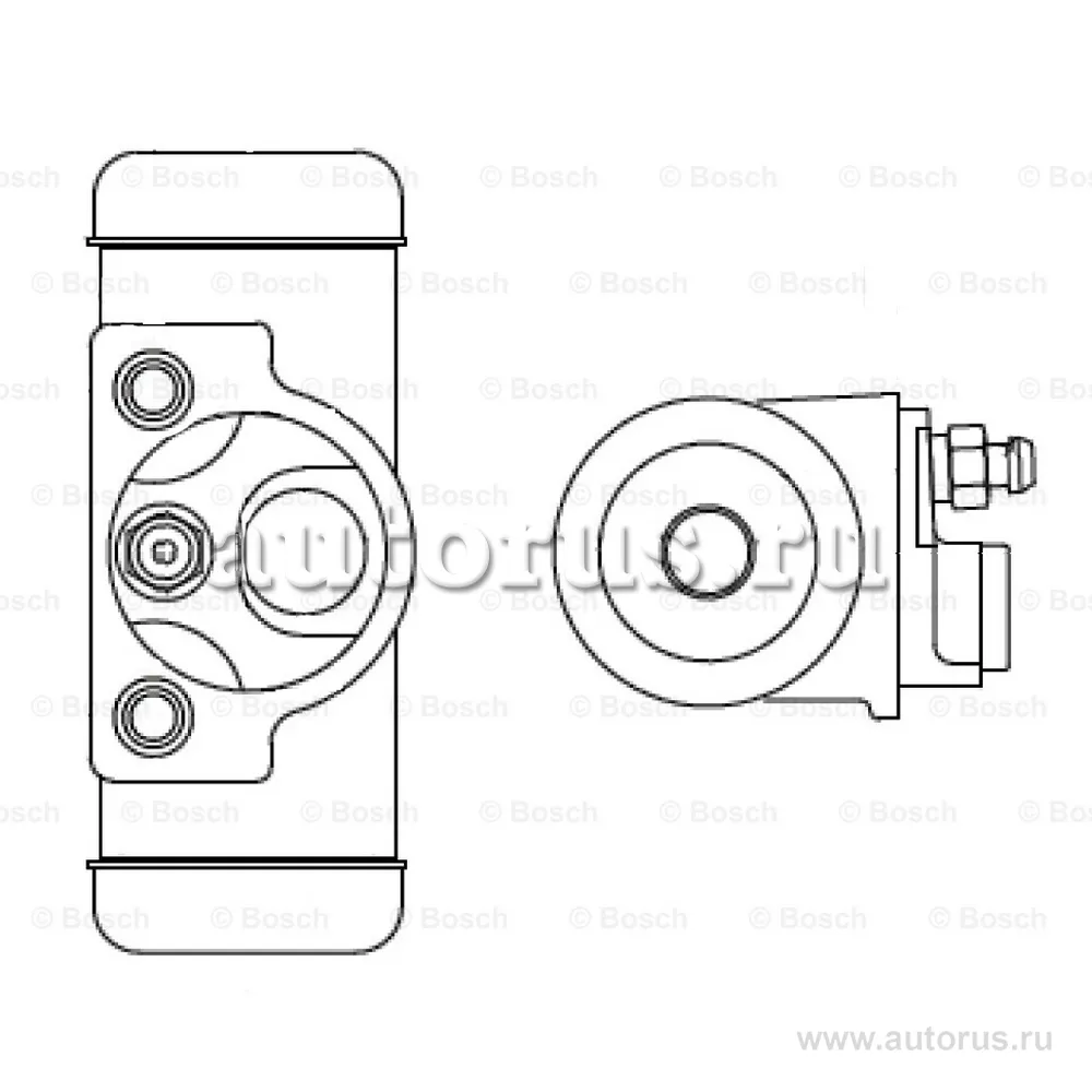 Цилиндр тормозной рабочий DODGE Caravan III/CHRYSLER Voyager 00-08 BOSCH F 026 002 344