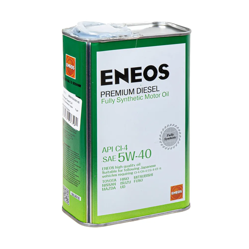 Масло моторное ENEOS Premium Diesel CI-4 5W-40 синтетическое 1 л УЦЕНКА! 8809478943091-N3