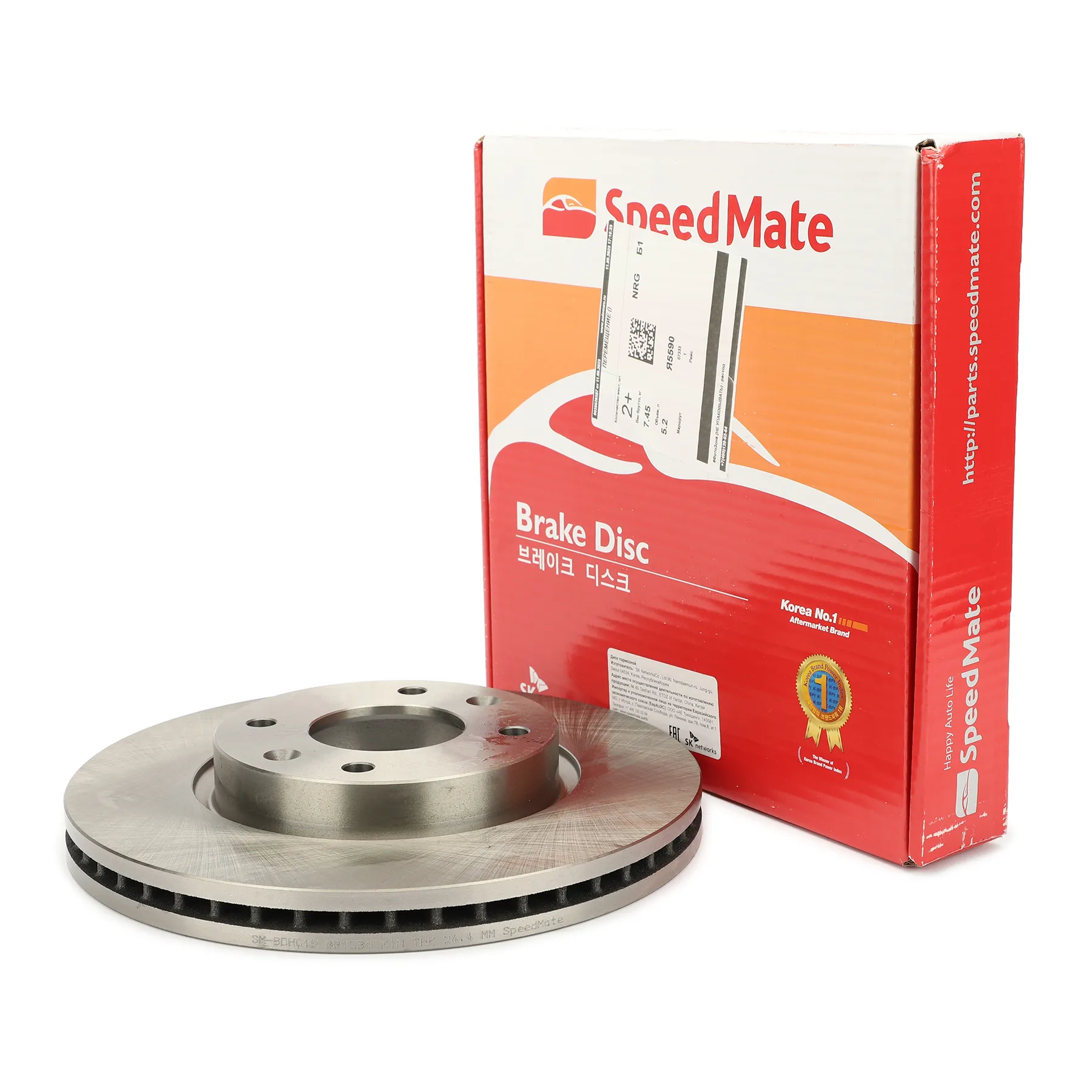 Диск тормозной передний HYUNDAI (SONATA EF) (2001-) SPEEDMATE SM-BDH015