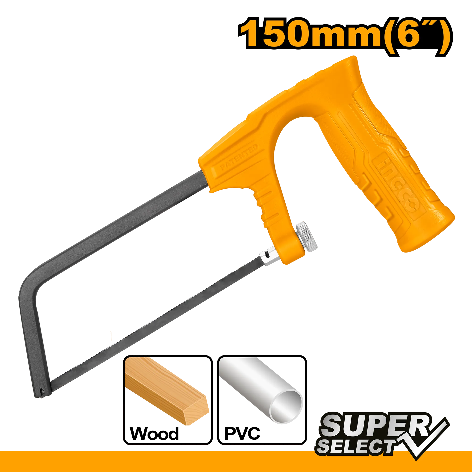 Ножовка по металлу мини 150 мм (12/96) INGCO MHHF1505