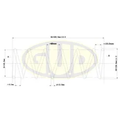 ПРУЖИНА ПЕР Peugeot 405 1.6-1.9D except 4WD 87-95 G.U.D gcs066713