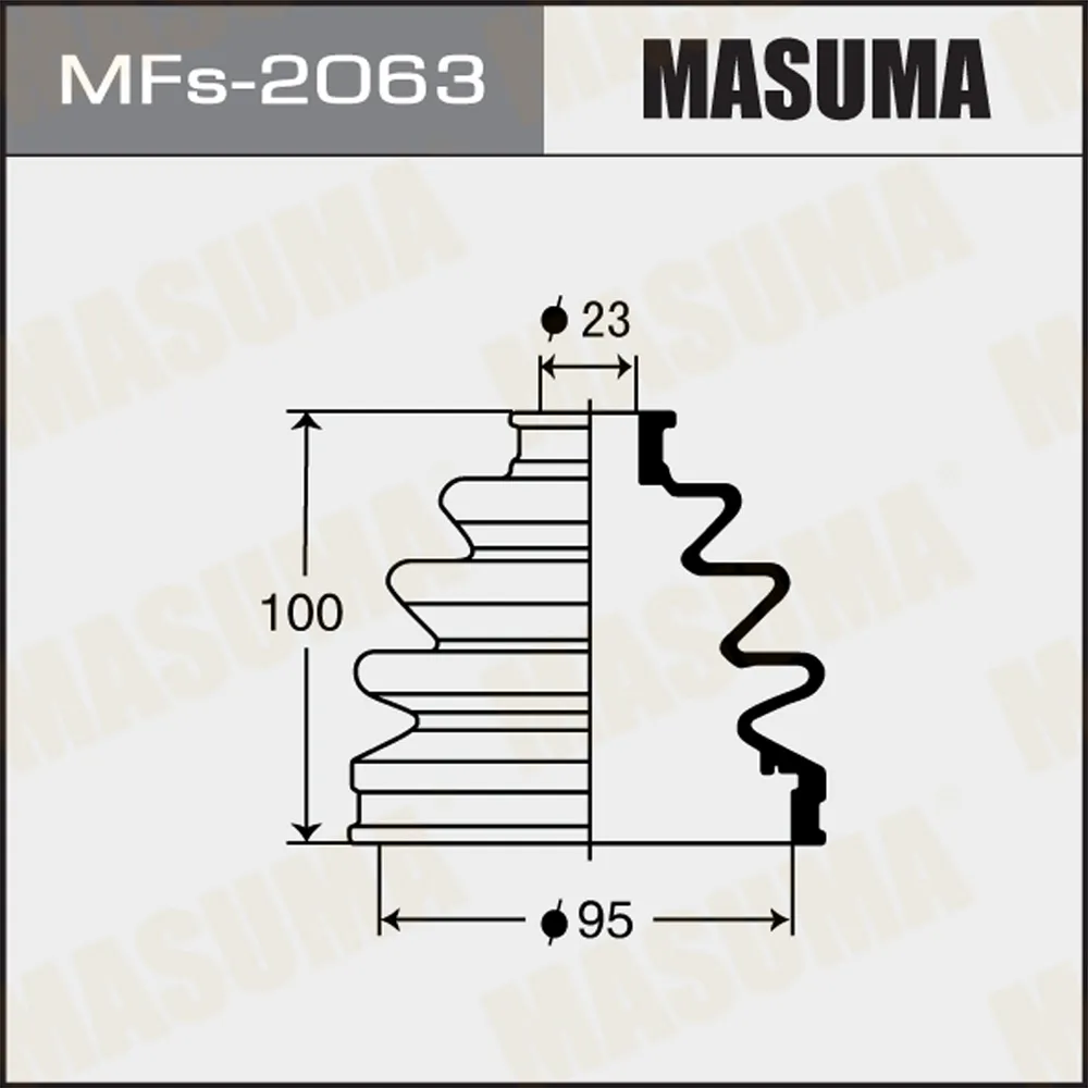 Пыльник ШРУСа MASUMA Силикон MF-2063 MASUMA MFS2063