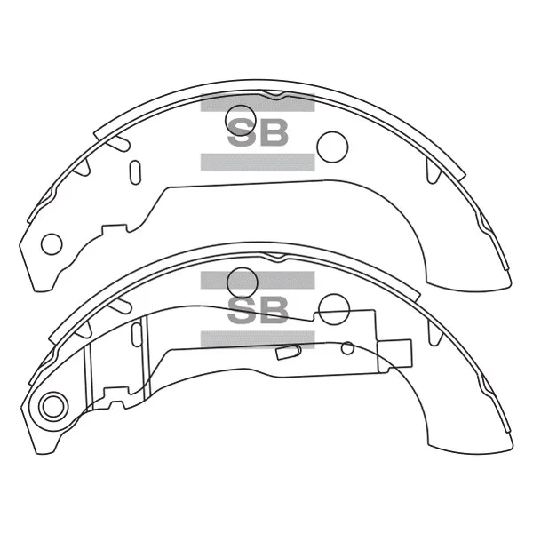 Колодки тормозные барабанные SANGSIN BRAKE SA158