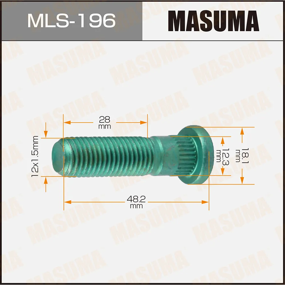 Шпилька колесная HONDA ACCORD MASUMA MLS-196