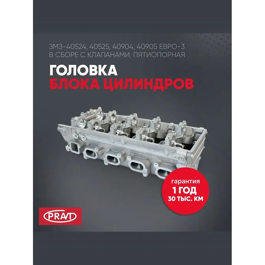 Головка блока дв. 405, 409 Евро-3 PRAVT PR406243906562