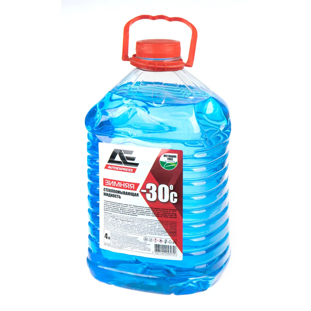 Жидкость омывателя незамерзающая -30C AUTOEXPRESS ПЭТ готовый 4 л AE1130