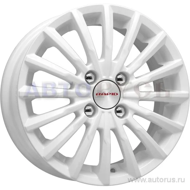 Диск литой R14 5.5J 4x98/58.6 ET40 КИК Акцент вайт 62885