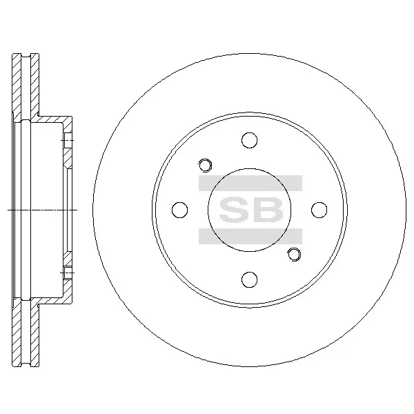 Диск тормозной SANGSIN BRAKE SD4225