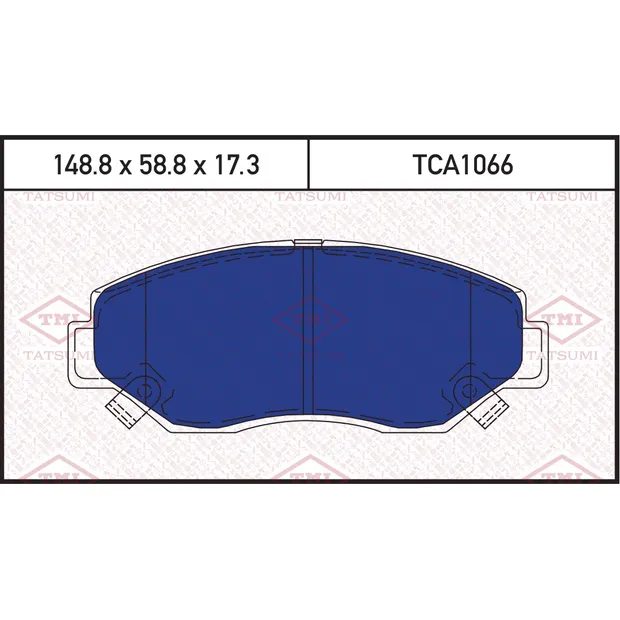 Колодки тормозные дисковые передние HONDA Civic/Jazz/Stream 01-> TATSUMI TCA1066