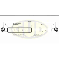 АМОРТИЗАТОР БАГАЖНИКА AUDI TT COUPE (8N), 06/98-06/06 L=405/160MM G.U.D GGS020134