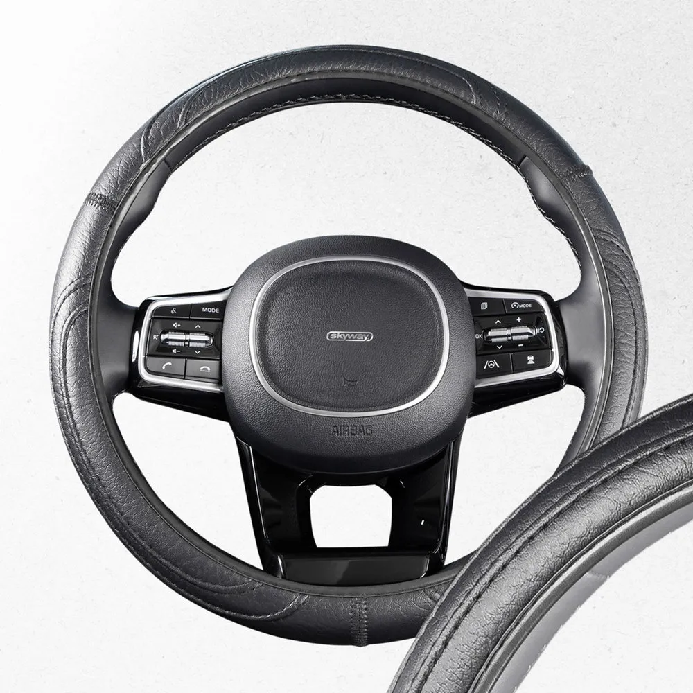 Оплетка Standart-3 М Черная экокожа, SKYWAY SKYWAY S01102483
