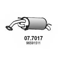 Глушитель выхлопных газов конечный ASSO 077017