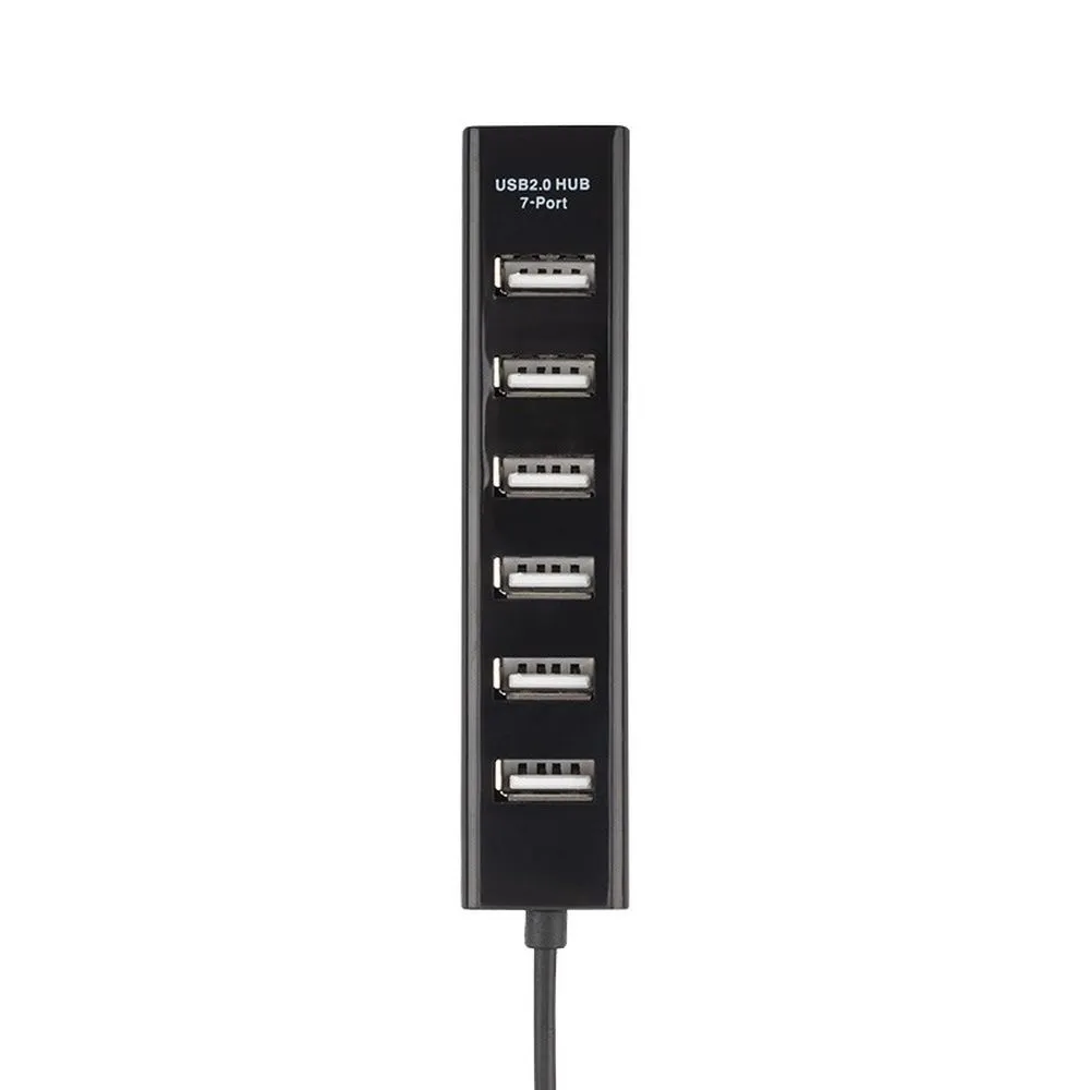 Разветвитель USB на 7 портов черный REXANT REXANT 184107