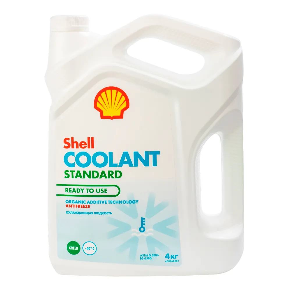 Антифриз SHELL Coolant Standard G11 готовый -40C зеленый 4 кг 550062665