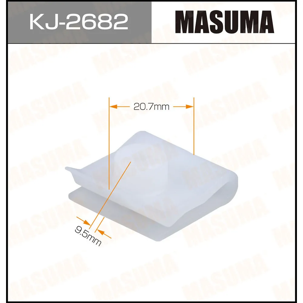Клипса автомобильная уп.50 MASUMA KJ-2682