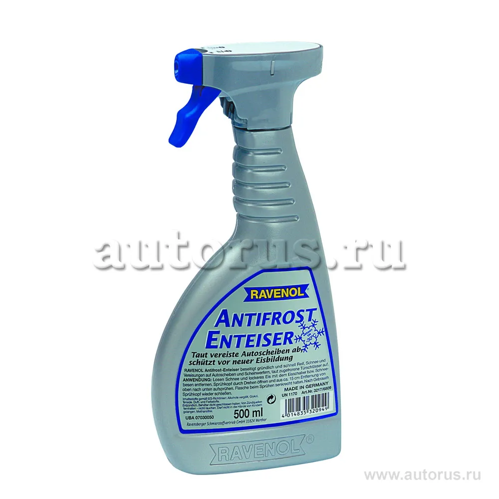 Очиститель стекол от льда RAVENOL Antifrost IPA (0,5л)
