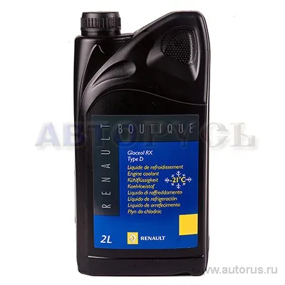 Антифриз RENAULT Universal готовый -21C зеленый 2 л 7711 428 129